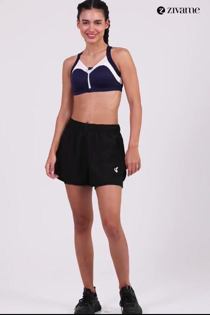 Zelocity High Impact Quick Dry Sports Bra - Maritime Blue — video thumbnail