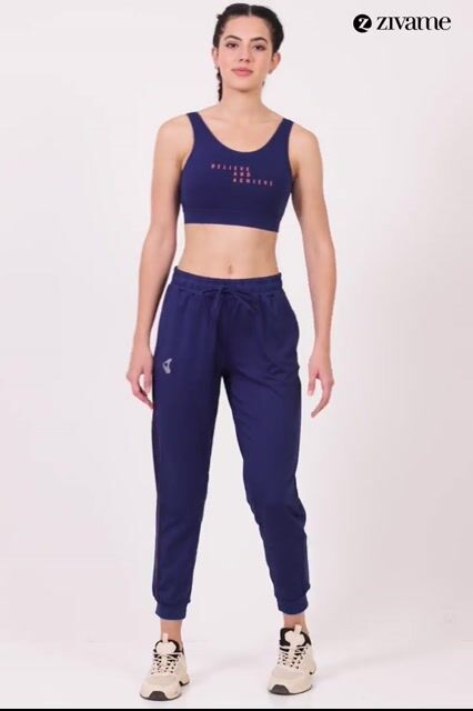 Zelocity Quick Dry Gym Joggers - Blue Depth — video thumbnail