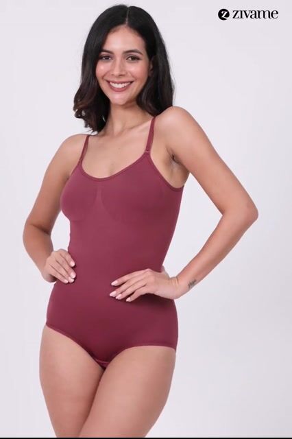 Zivame All Day Seamless Bodysuit - Wild Ginger — video thumbnail
