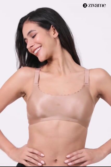 Zivame Miracle Double Layered Non Wired Full Coverage T-Shirt Bra - Jet Black — video thumbnail