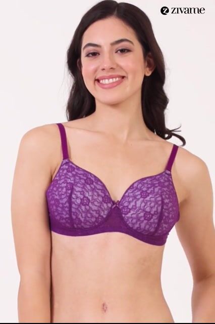 Zivame Beautiful Basics Padded Non Wired 3/4Th Coverage Backless Bra - Pink Lemonade — video thumbnail