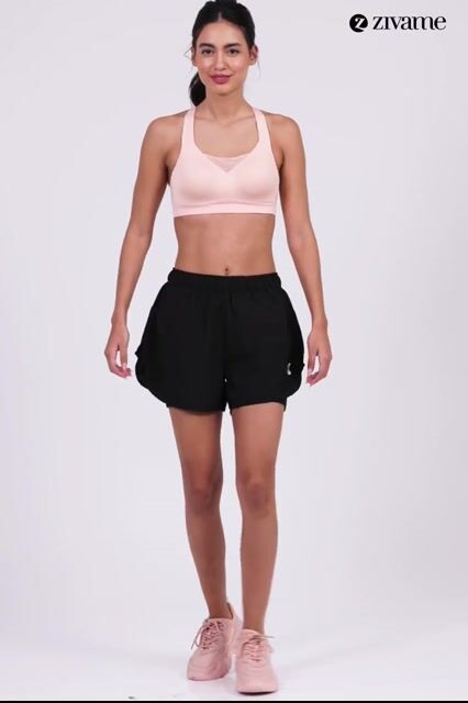 Zelocity High Impact Quick Dry Sports Bra - Evening Sand — video thumbnail