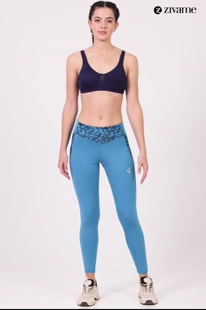 Zelocity Quick Dry Gym Leggings - Turkish Tile — video thumbnail