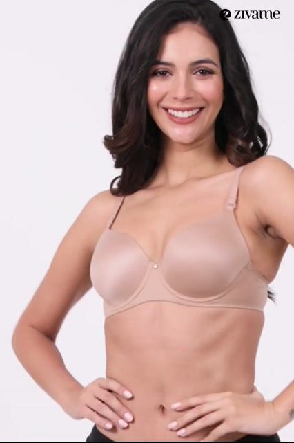 Zivame Marshmallow Padded Wired 3/4Th Coverage T-Shirt - Roebuck — video thumbnail