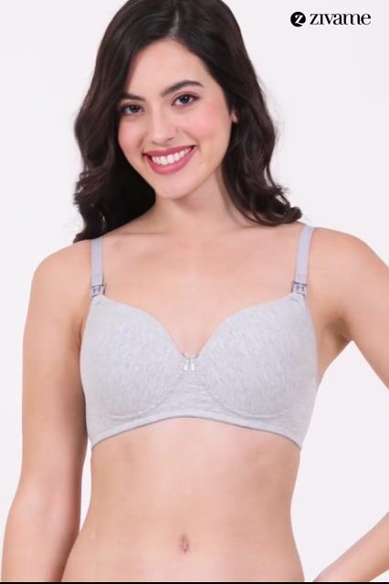 Zivame Maternity Padded Non Wired 3/4th Coverage Maternity / Nursing Bra - Teaberry — video thumbnail