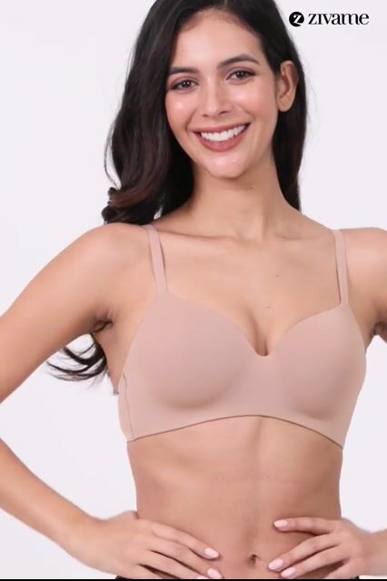 Zivame Wonderwire Padded 3/4Th Coverage T-Shirt Bra - Roebuck — video thumbnail