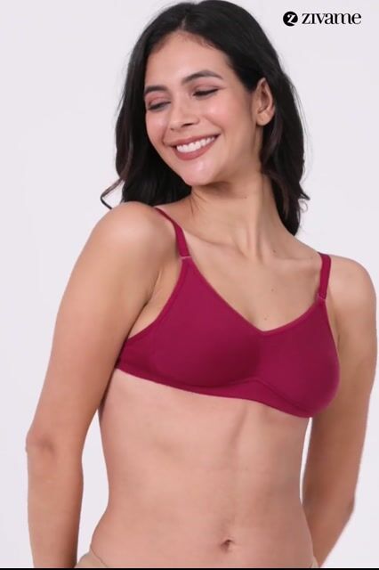 Zivame Beautiful Basics Double Layered Non Wired Full Coverage Backless Bra - White — video thumbnail