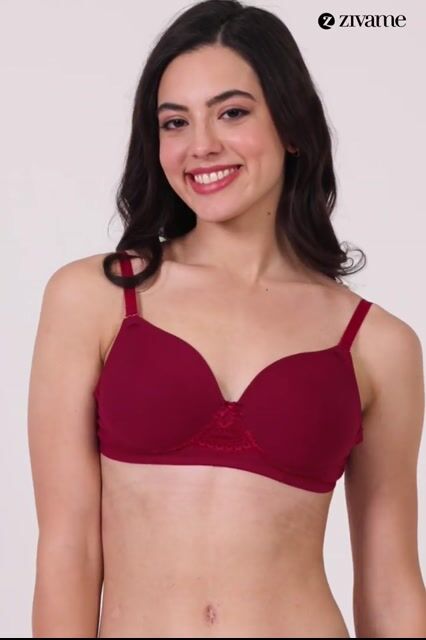 Zivame Padded Non Wired 3/4th Coverage Backless Bra - Lapis Blue — video thumbnail
