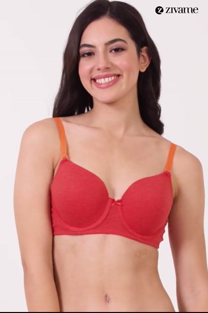 Zivame Beautiful Basics Padded Wired 3/4th Coverage T-Shirt Bra - Jacaranda — video thumbnail