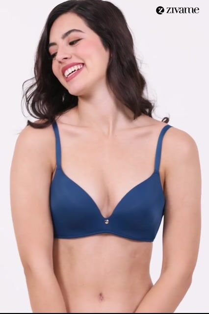 Zivame Innovation Push Up Non Wired Medium Coverage Bra - Roebuck — video thumbnail