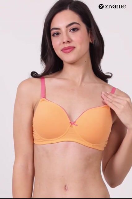 Zivame Beautiful Basics Padded Non Wired 3/4th Coverage Backless Bra - Violet Tulle — video thumbnail