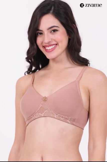 Zivame Beautiful Basics Double Layered Non Wired 3/4th Coverage T-Shirt Bra - Bright White — video thumbnail