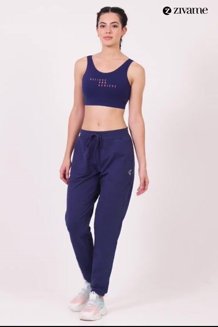 Zelocity Slip On Sports Bra With Removable Padding - Deep Teal — video thumbnail