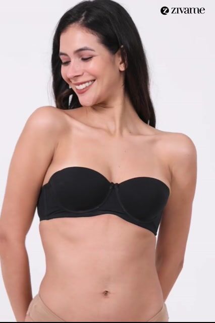 Zivame Padded Wired 3/4Th Coverage Multiway Bra - Skin — video thumbnail