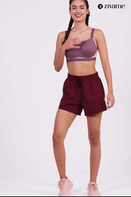 Zelocity High Impact Padded Wide Waist Band Sports Bra - Flint — video thumbnail